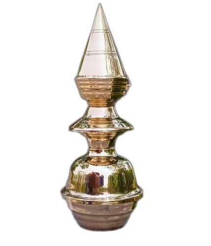 22Inch Brass Shikhar Kalash - Color: Golden