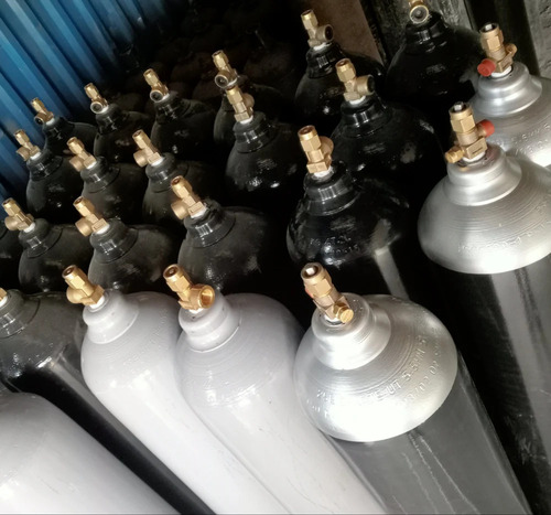 46.7 Liter Oxygen Gas Cylinder - Material: Steel