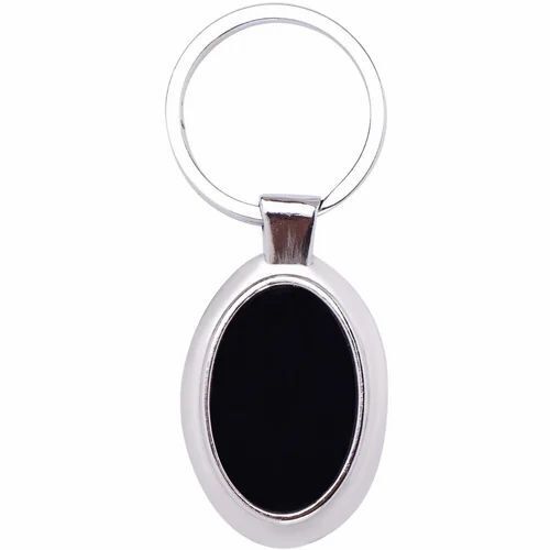 Oval Shape Metal Keychain