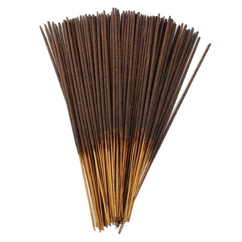 Religious Incense Sticks - 8-10 Inch Natural Bamboo, Brown, Minimal Smoke | Floral Fragrance, Eco-Friendly, Lightweight