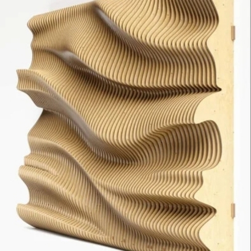 Parametric Wavy Wooden Wall Panel