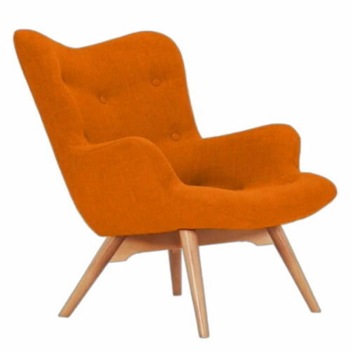Seat Cushion Wooden Lounge Chairs