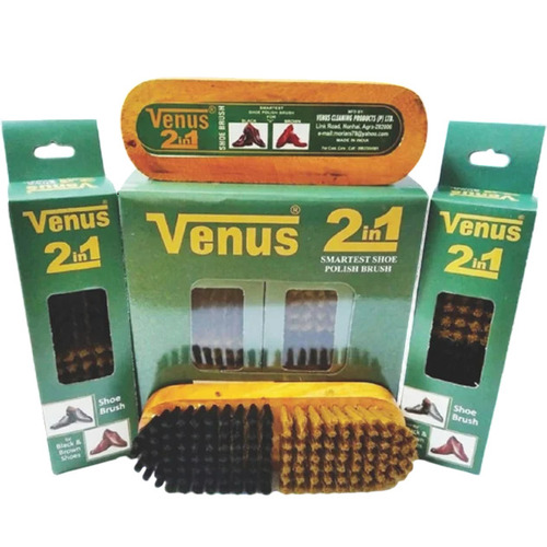 Venus 2 In 1 Shoe Shine Brushes