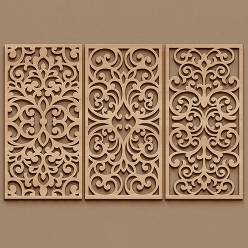 Wooden Laser Cut Wall Panels