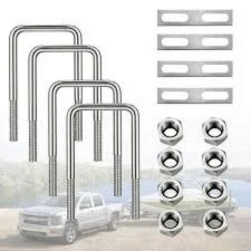 4.33 L Stainless Steel Square Bent U Bolt With Nuts And Frame 