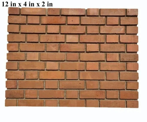 Chocolate Partition Walls Clay Brick - Dimension (L*W*H): 9I? 4I? 3 Inch (In)