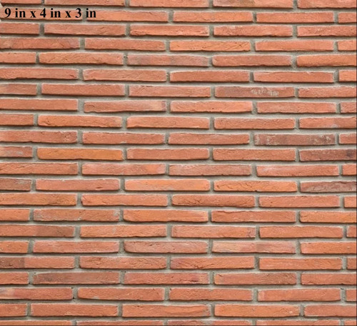 Eco Friendly Nanakshai Clay Brick - Color: Red