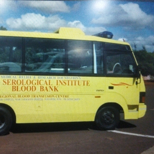 Mobile blood donation van