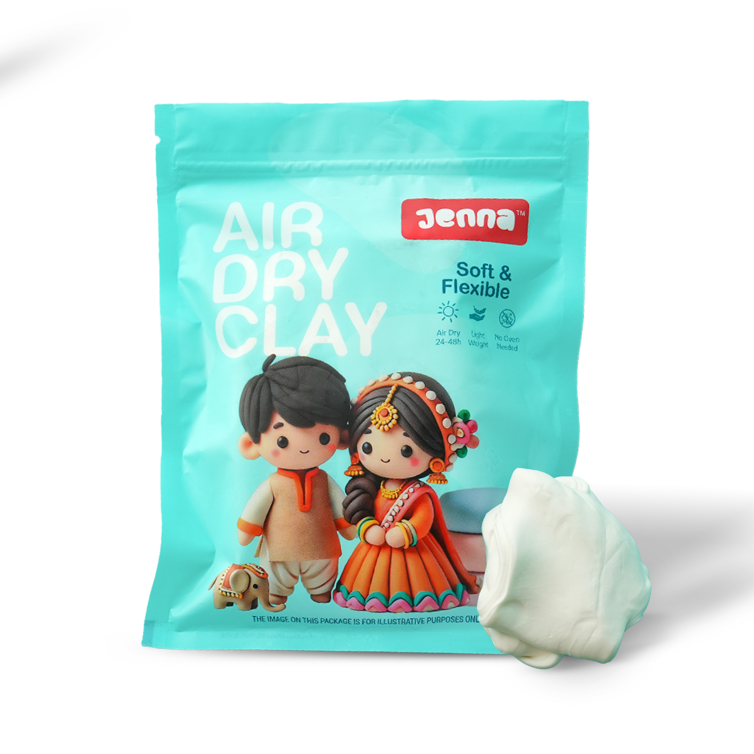 White Air Dry Clay 300g