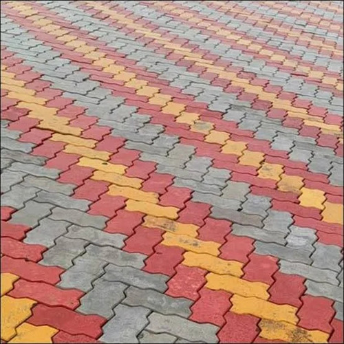 Abrasion Resistant Interlocking Tiles Paver Block - Cavity: Solid