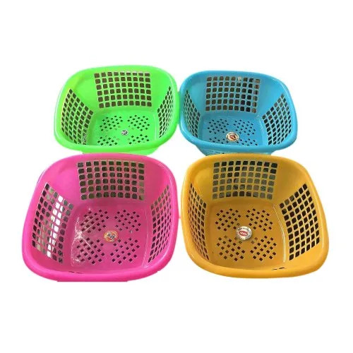 14x14cm Square Plastic Fruit Basket