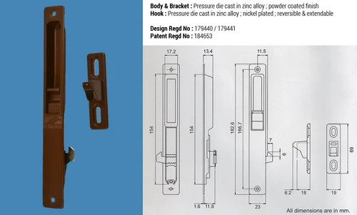 Aluminium Sliding Window Lock
