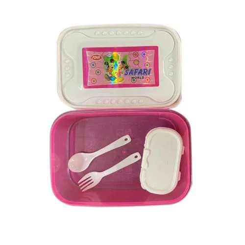 Apw Pink Plastic Lunch Box