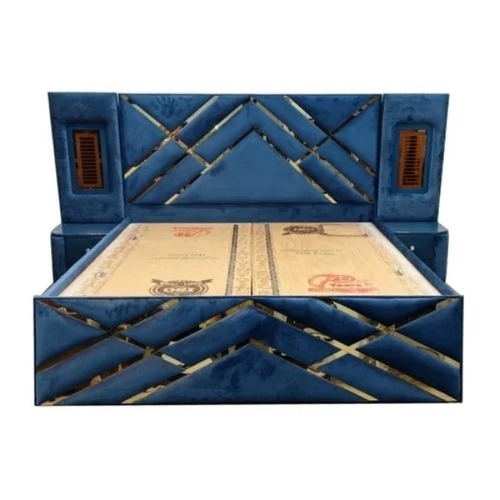 Blue Double Bed