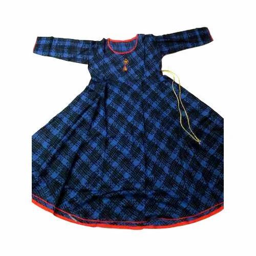 Cotton Round Neck Anarkali Kurti