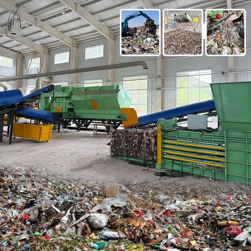 Household Lightweight Waste Plastic Waste Classification Production Line Air Screening Machine - Capacity: 50 T/Hr