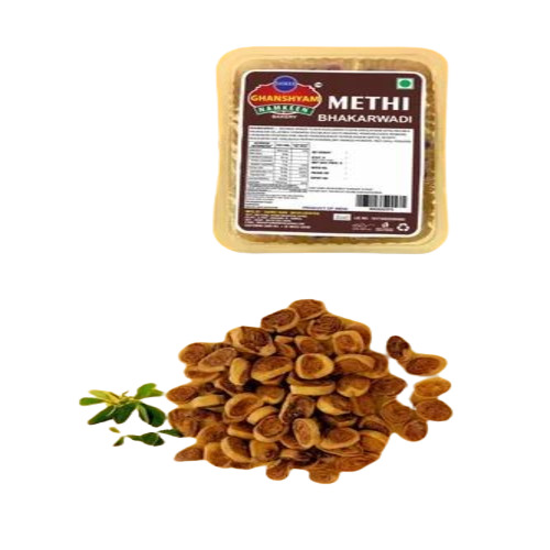 Methi Bhakarwadi - Plastic Packet, 200 Grams | Crispy, Salty, Masala Flavor, Vegetarian, 6 Months Shelf Life