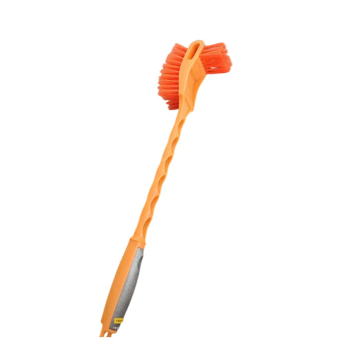 Orange Plastic Toilet Brush