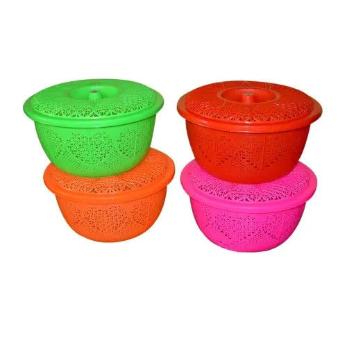 Plastic Lid Vegetable Basket