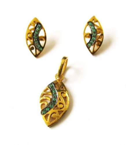 Silver Diamond Pendant Set Sdp00064