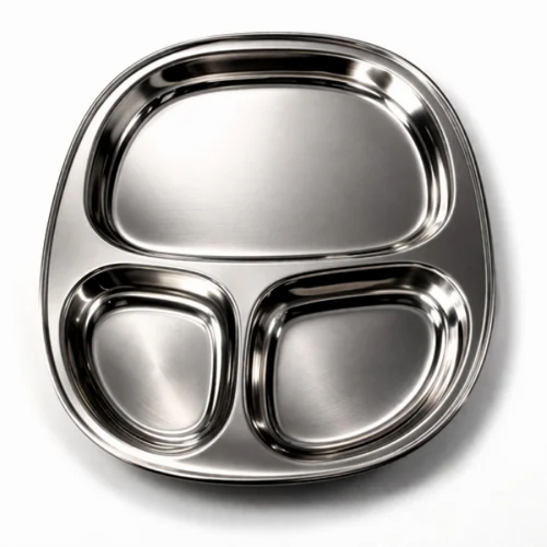 3 Component Stainless Steel Oval Plate