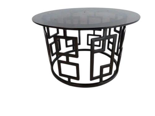 Black Top Galss Center Table