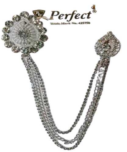 Crystal Coat Brooch Pins