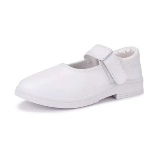 Girls White School Shoes