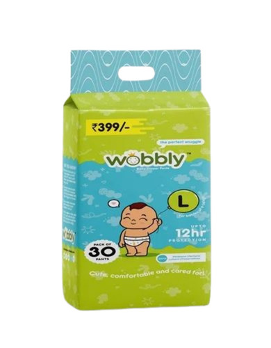 Large 30 Wobbly Baby Diaper