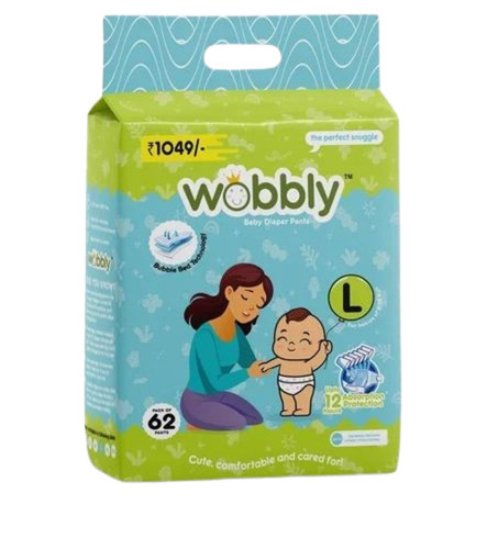 Large 62 Wobbly Baby Diaper