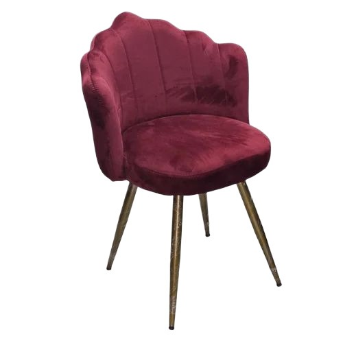 Maroon Mild Steel Cafe Chair