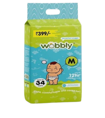 Medium 34 Wobbly Baby Diaper