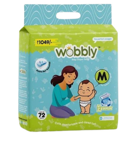 Medium 72 Wobbly Baby Diaper