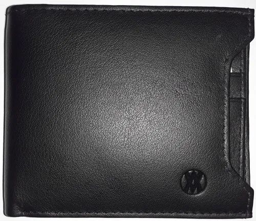 Black Foldable Leather Wallet