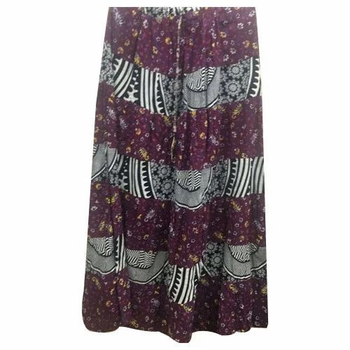 Cotton Casual Wear Long Skirts