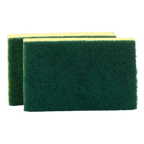 Household Scrub Sponge - Color: Green & Yellow