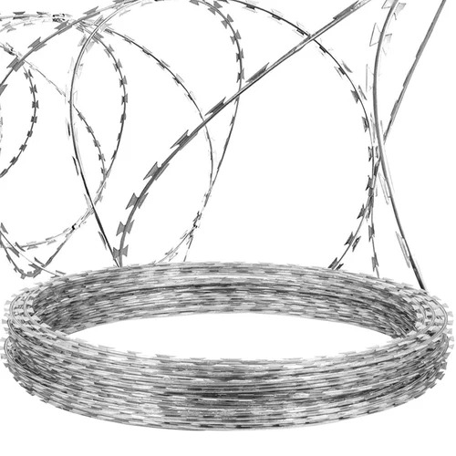Iron Wire Barbed Punched Tape Concertina Coil
