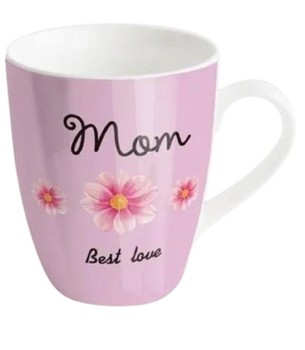 Pink Ceramic Printed Mug