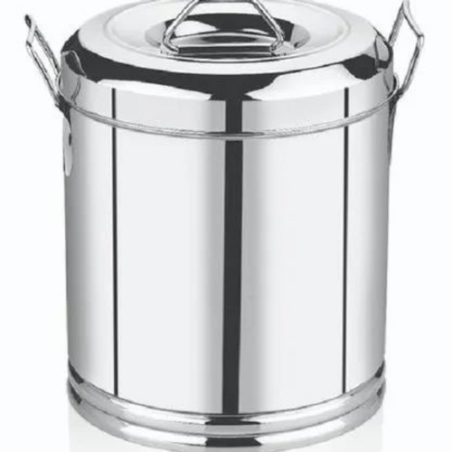 Steel Grocery Container - Stainless Steel, Silver, Polished Finish | Durable, Airtight, Rust Resistant, Easy Cleaning, Space Saving