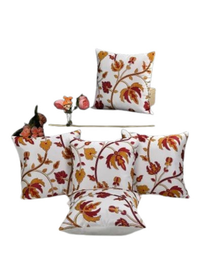 White Embroidered Cushion Cover