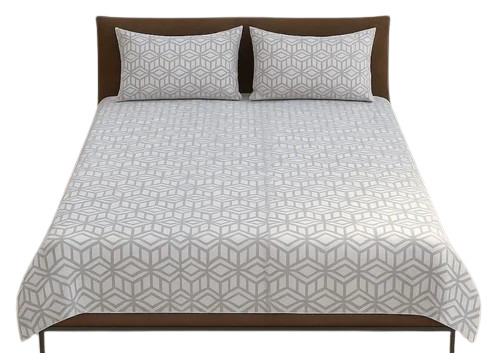 Wrinkle-Free Cotton Printed Double Bedsheet