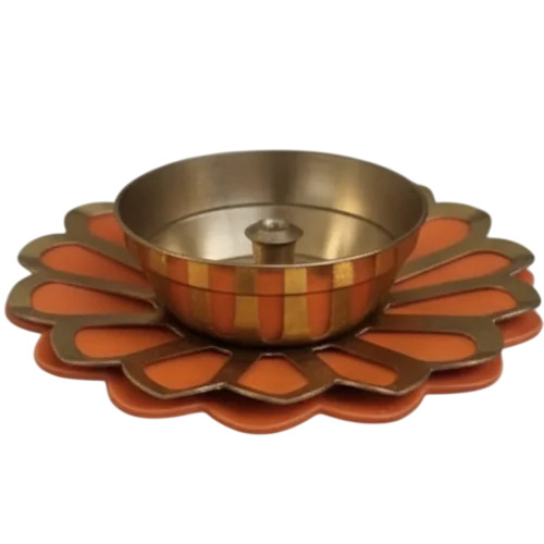 3 Inch Brass Lotus Diya
