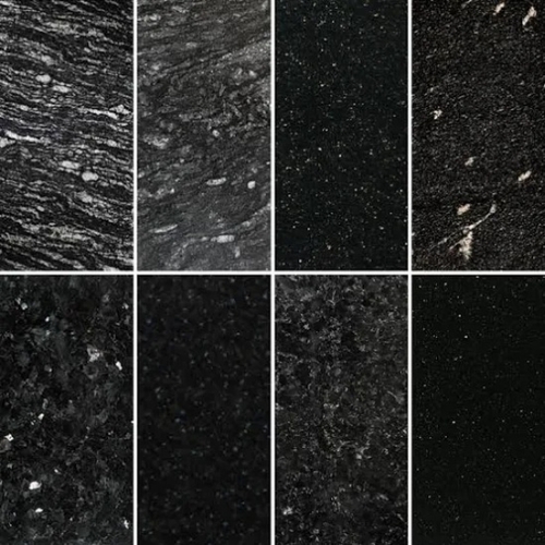 Black Polished Granite Slab