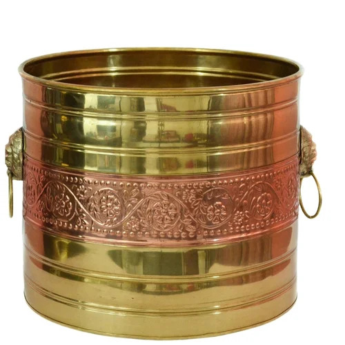 Brass Garden Planters