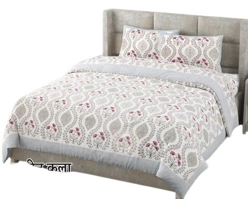 Designer Block Printed Bed Sheet