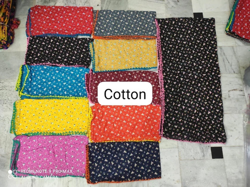 Folwer Print Cotton Ladies Dupatta - Ethnic Region: Indian