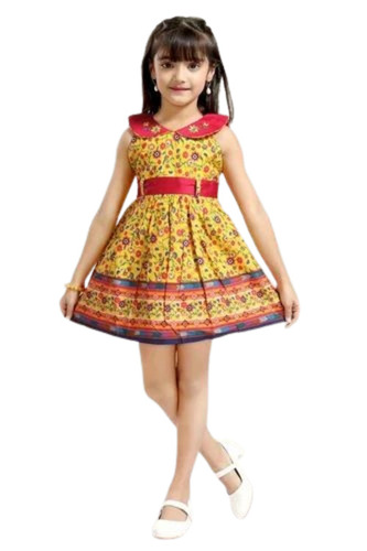 Girls Designer Printed Frock