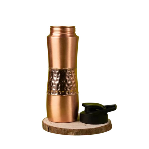 Hammered Copper Bottle - Capacity: 1000 Milliliter (Ml)