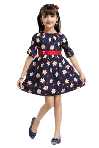 Kids Half Sleeves Frock