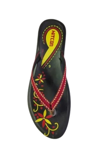 Ladies Printed Pu Slipper